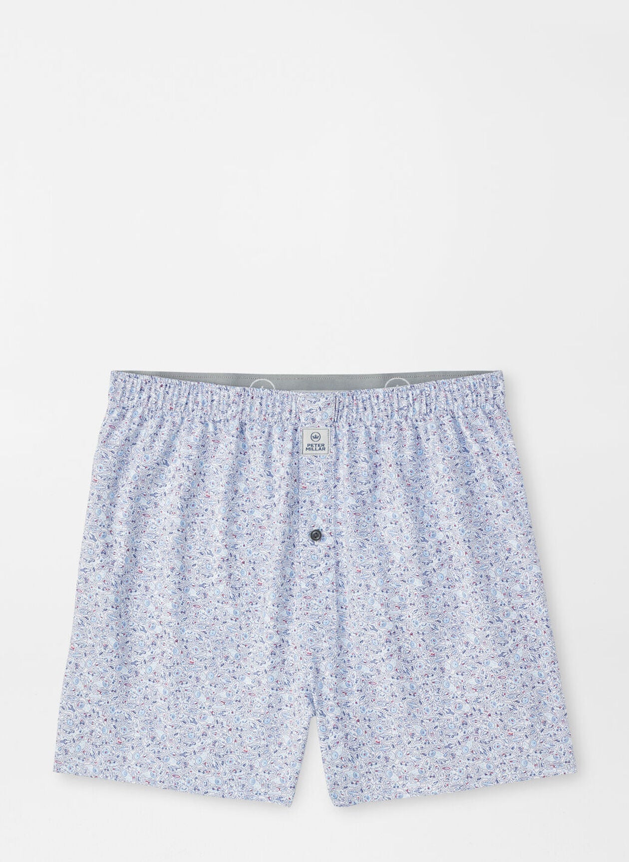 Peter Millar Bootleggers Performance Boxer Short - White
