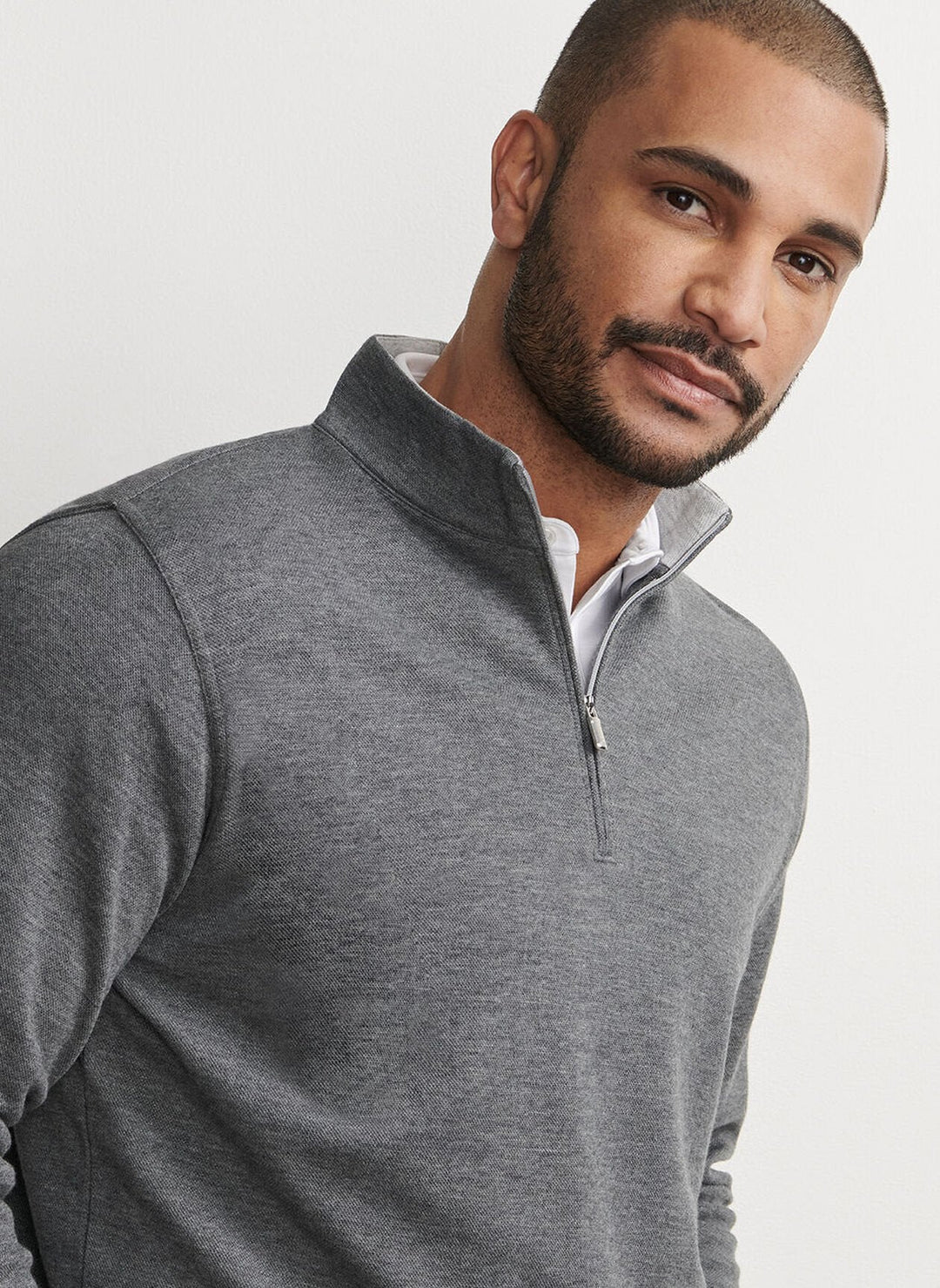 Peter Millar Crown Comfort Pullover Charcoal MF25K49