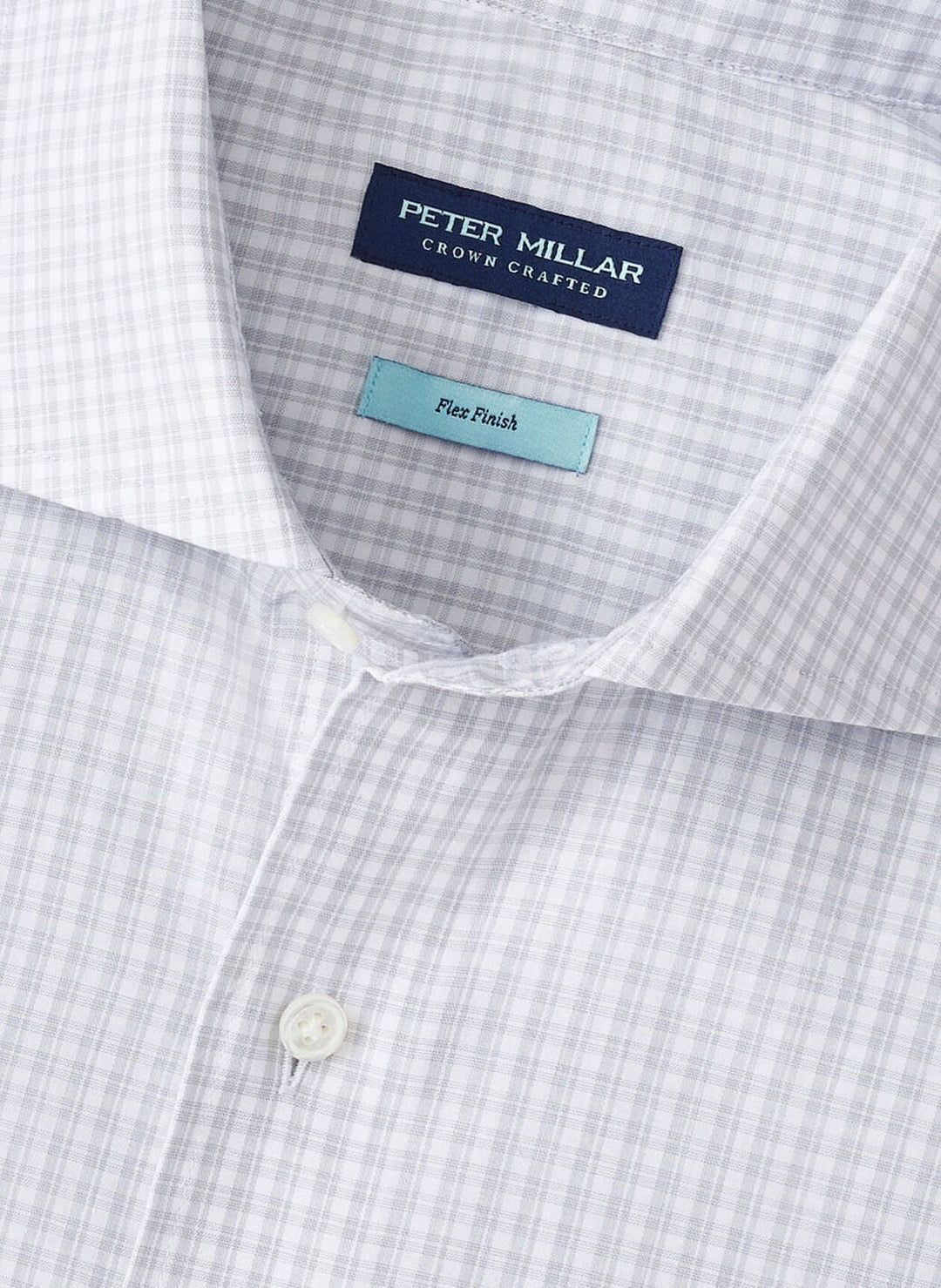 Peter Millar Torino Cotton Sport Shirt  Gale Grey MF25XW11LTX