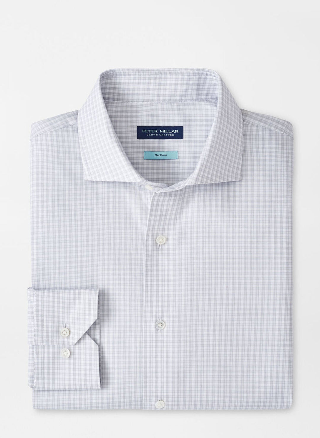 Peter Millar Torino Cotton Sport Shirt  Gale Grey MF25XW11LTX