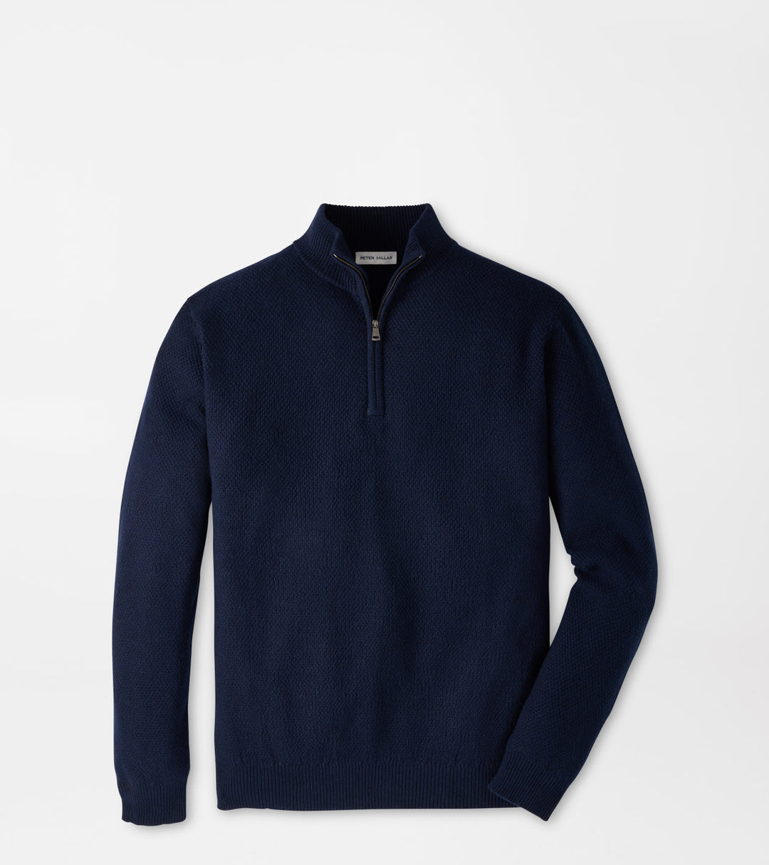 Crescent Texture Quarter Zip Sweater