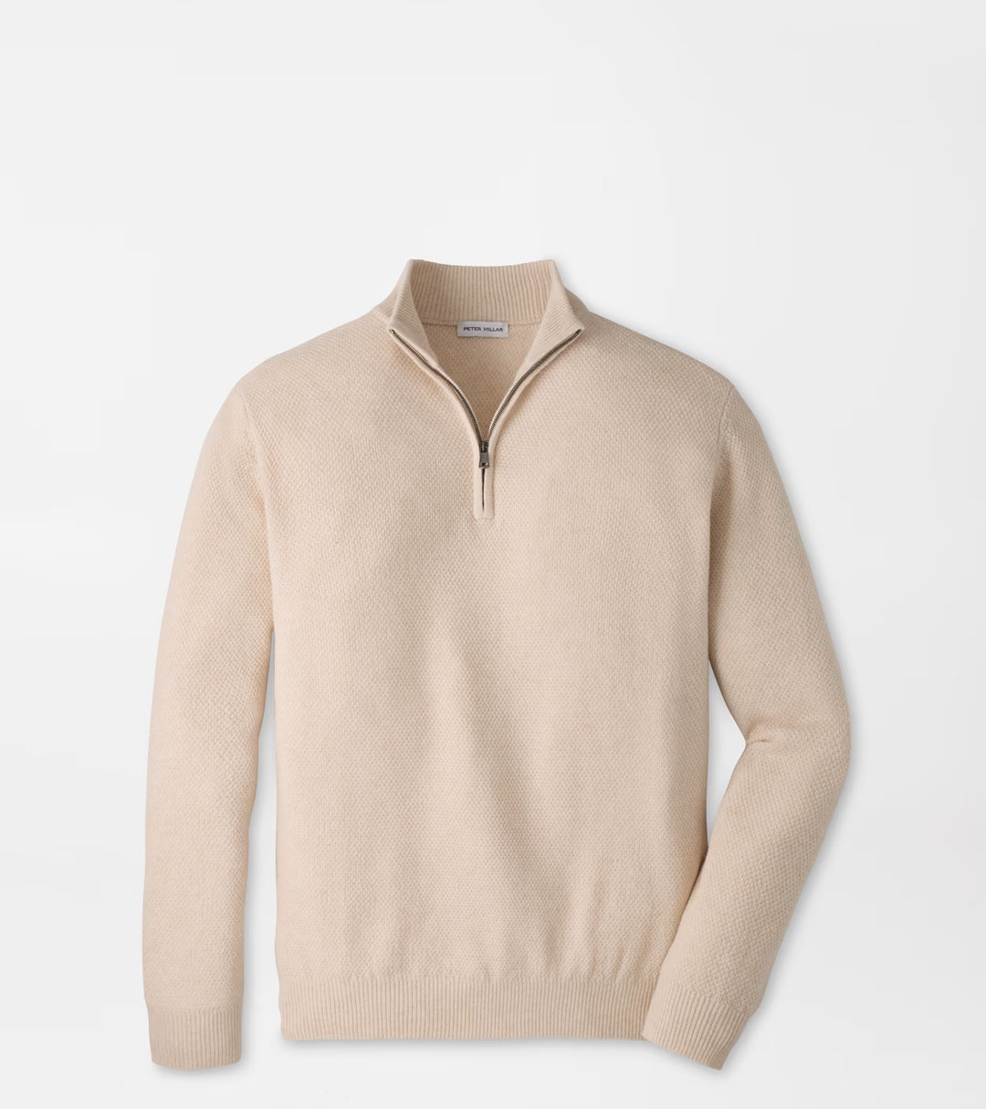 Crescent Texture Quarter Zip Sweater