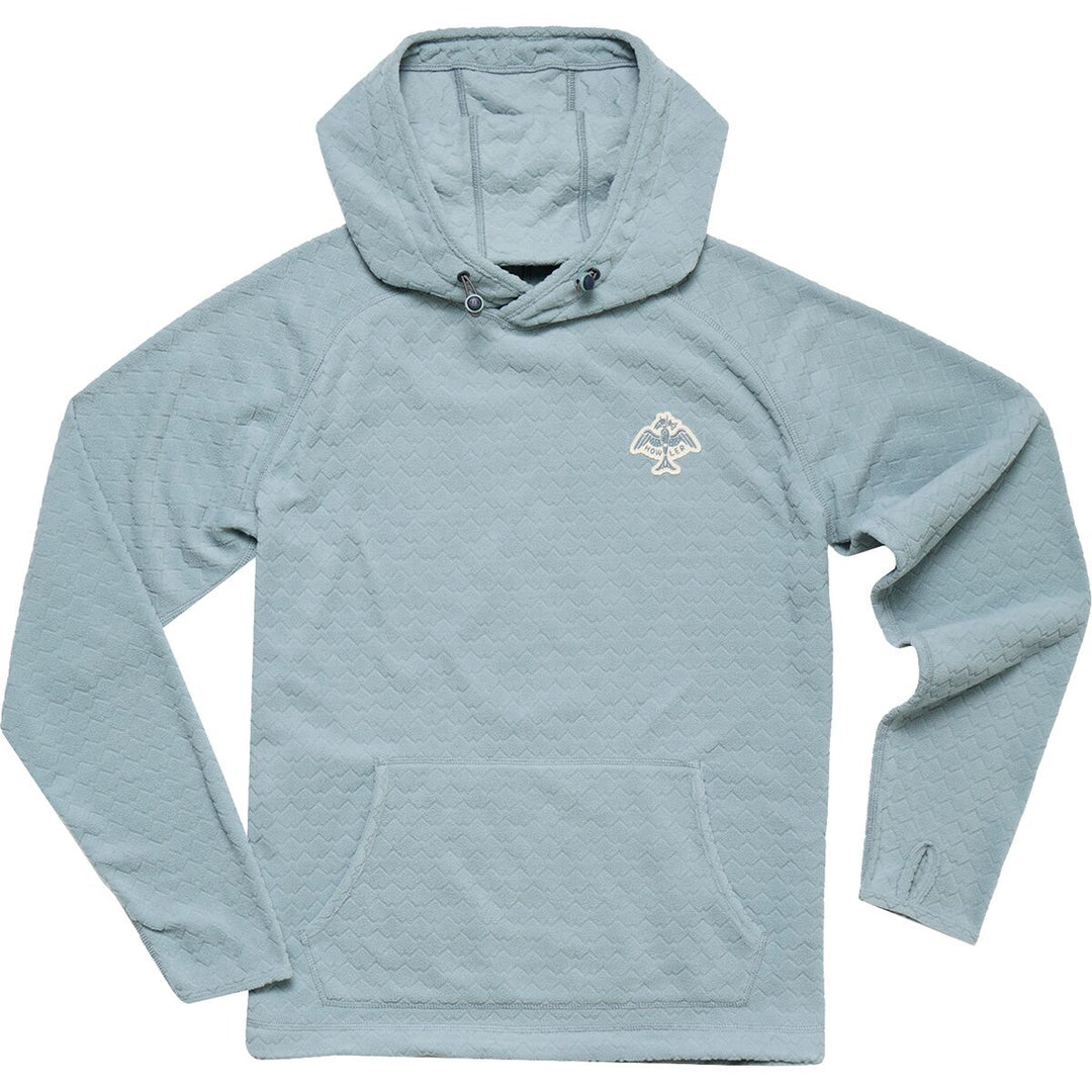 Howler Bros. Palo Duro Fleece Hoodie Mountain Grid : Iron Blue 155025F