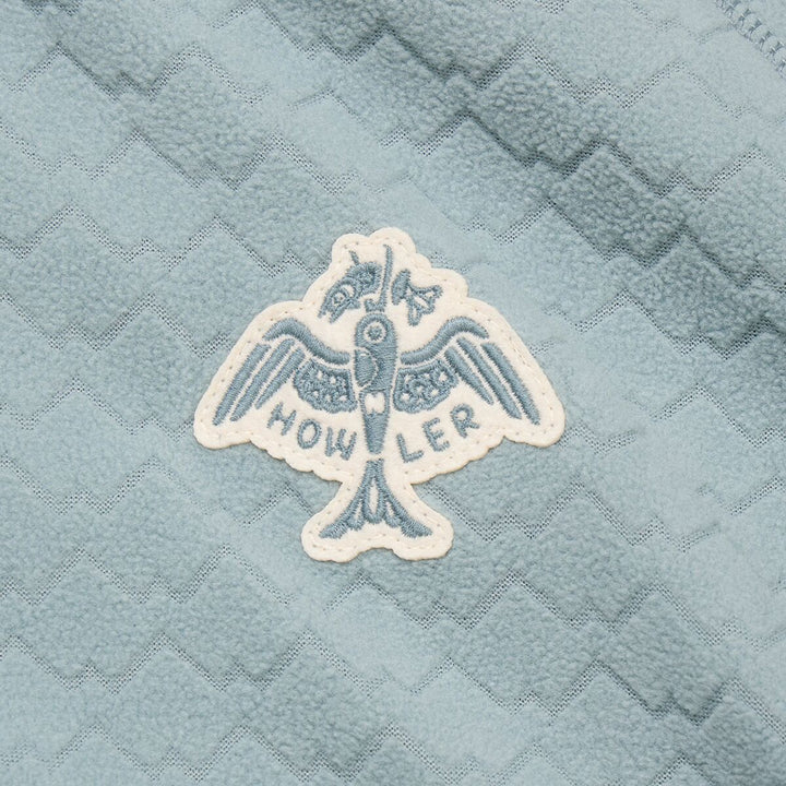 Howler Bros. Palo Duro Fleece Hoodie Mountain Grid : Iron Blue 155025F