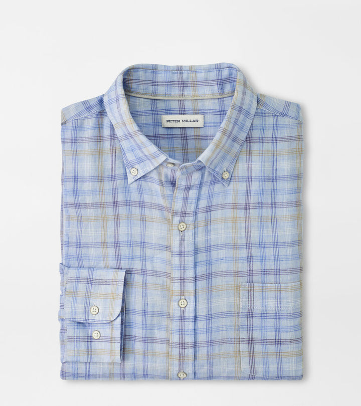 Peter Millar Beachwood Linen Sport Shirt