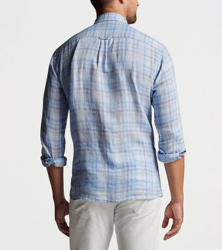 Peter Millar Beachwood Linen Sport Shirt