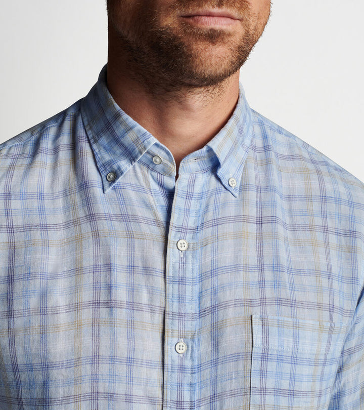 Peter Millar Beachwood Linen Sport Shirt