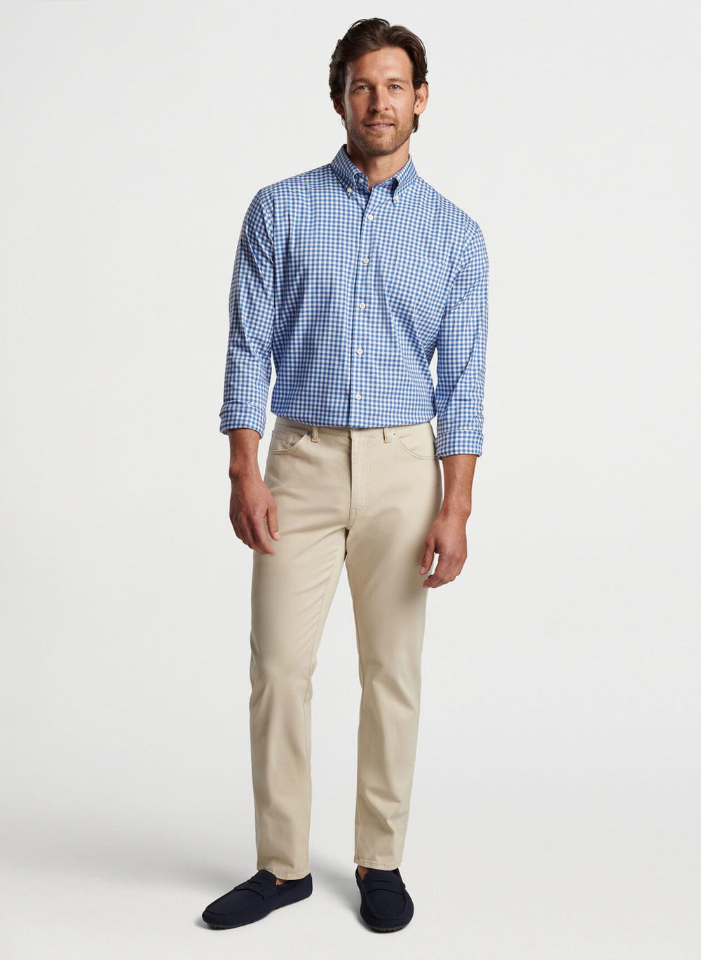 Peter Millar Trenton Cotton-Stretch Sport Shirt