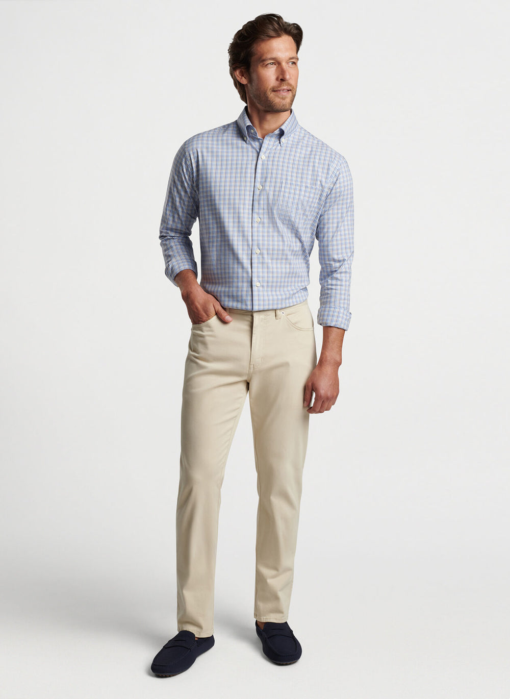 Peter Millar Cutler Cotton-Stretch Sport Shirt