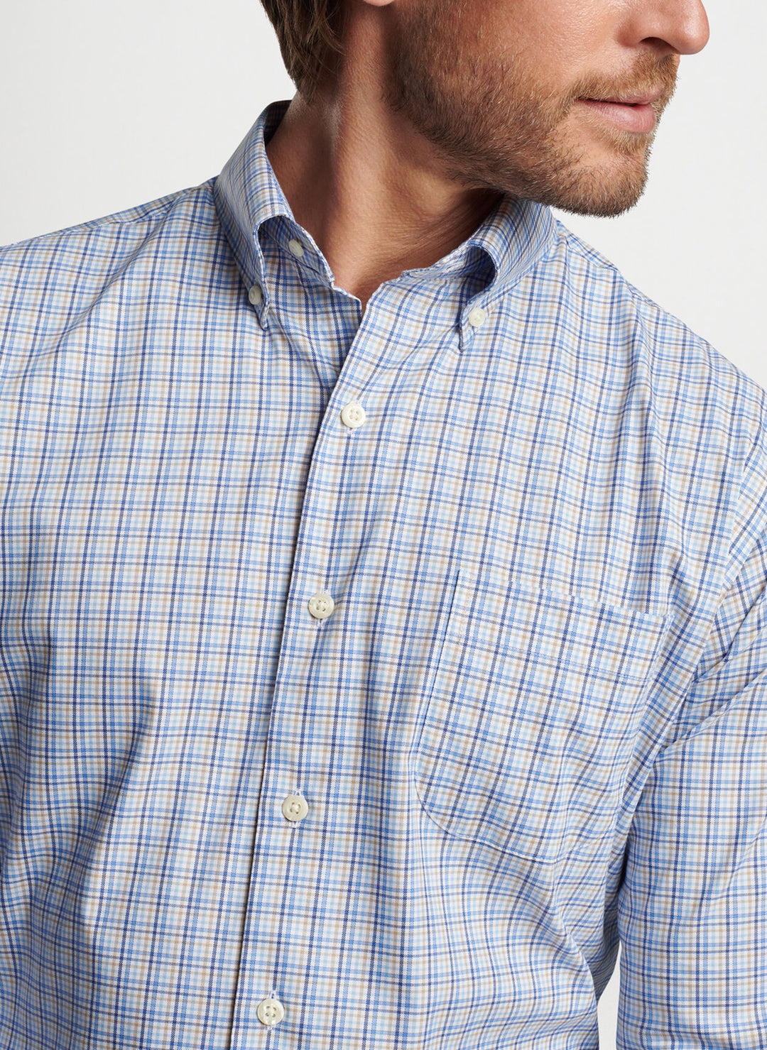 Peter Millar Cutler Cotton-Stretch Sport Shirt