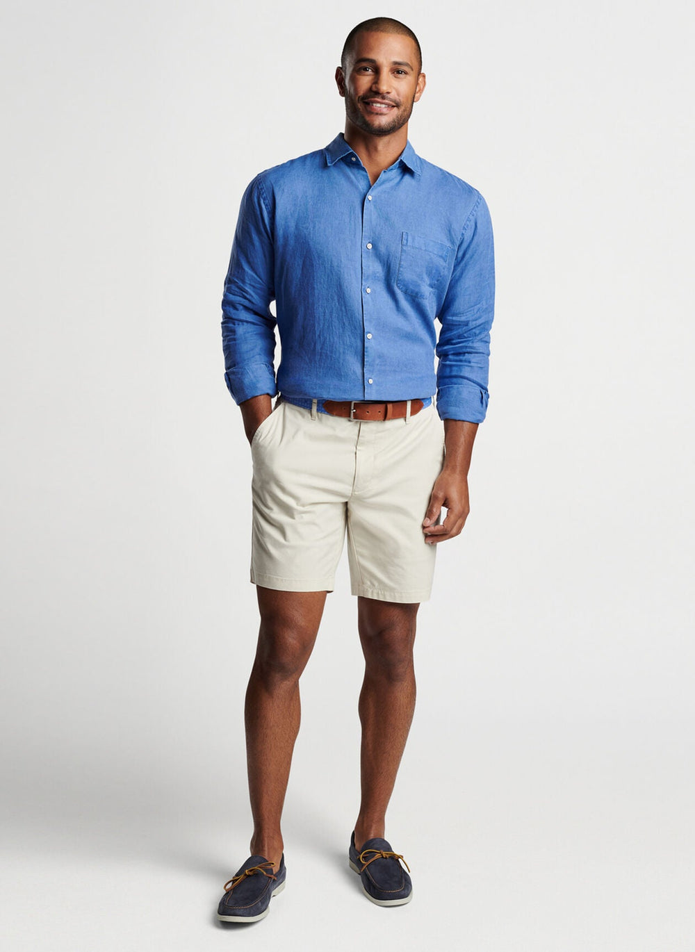Peter-Millar-Coastal-Garment-Dyed-Linen-Sport-Shirt-Moon-Blue-MS24W60LTF