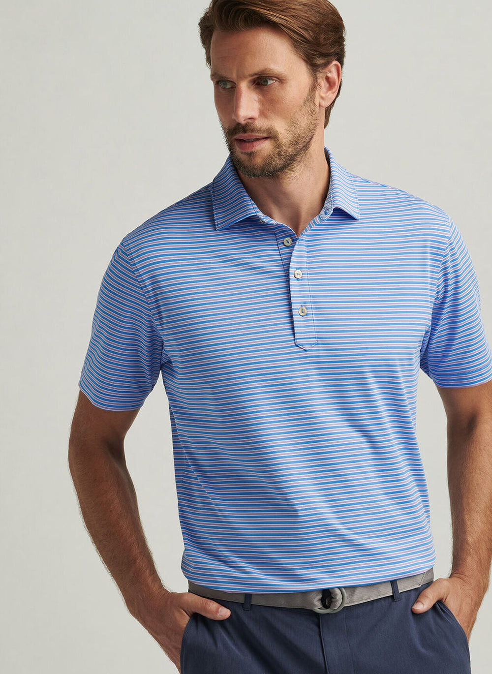 Peter Millar Lane Performance Jersey Polo Riverbed MS25EK09H