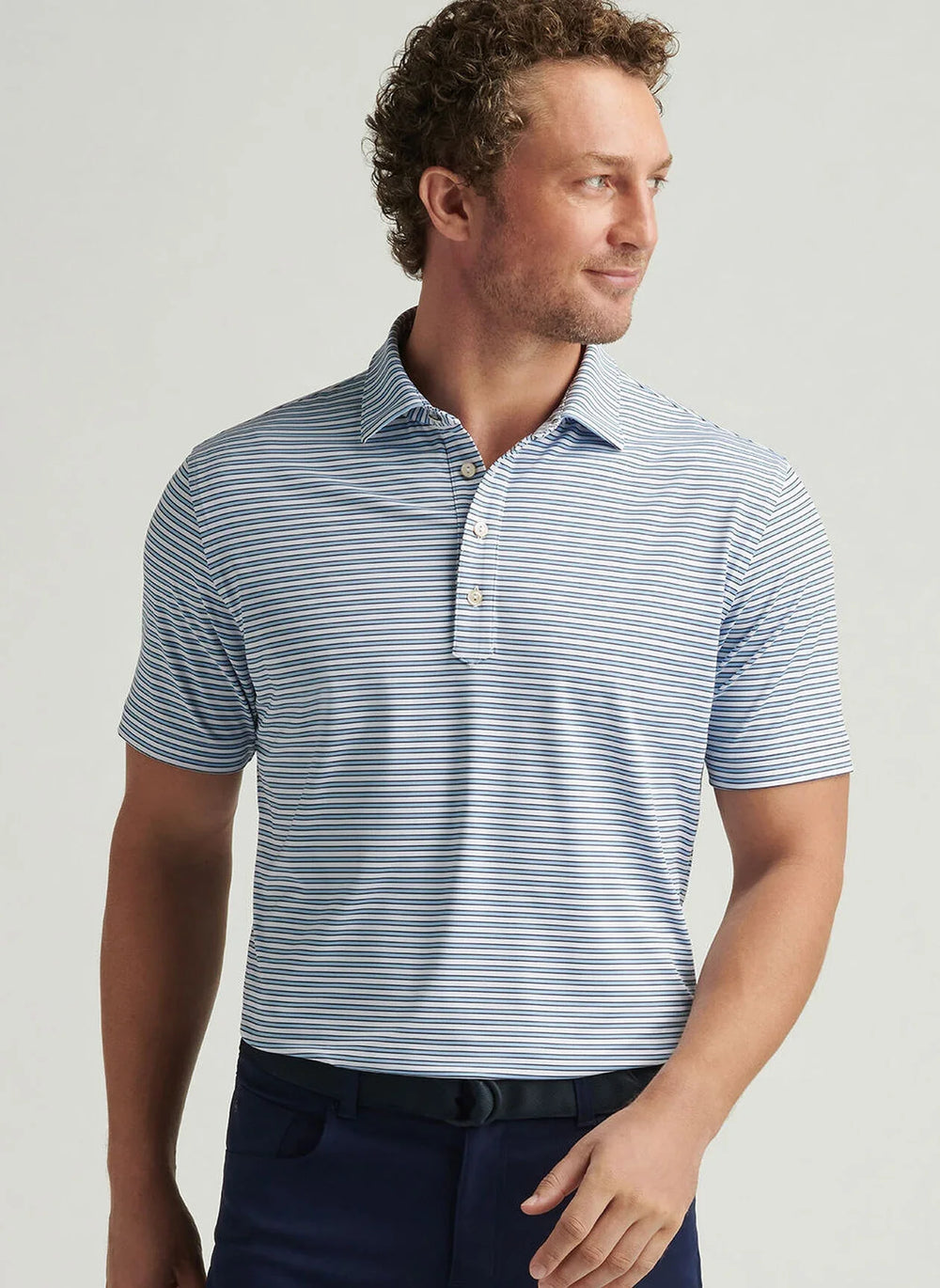 Peter Millar Lane Performance Jersey Polo White MS25EK09H