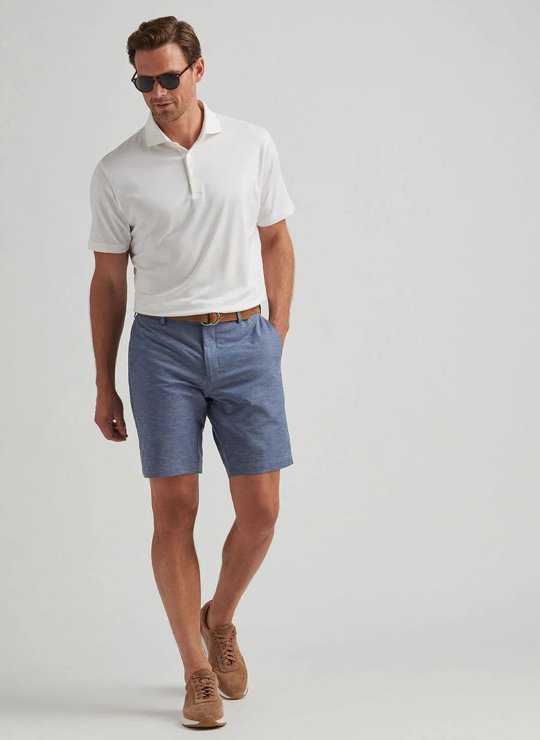 Peter Millar Surge Linen Blend Performance Short Ocean Blue MS25XB12