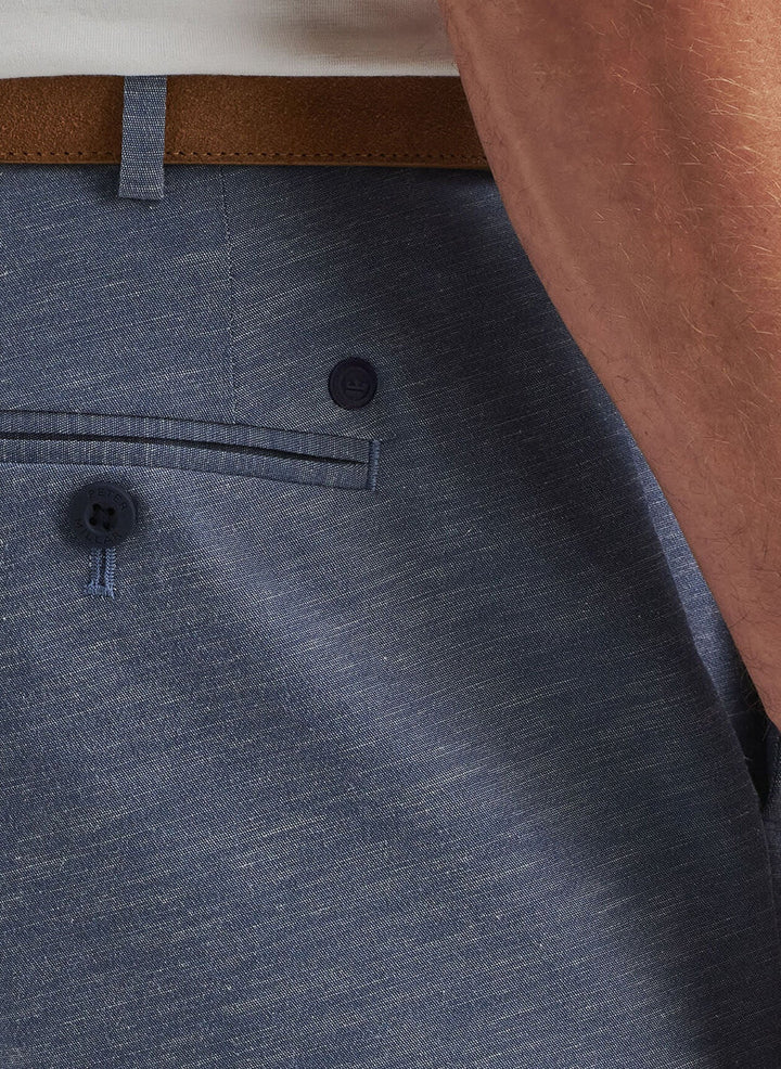 Peter Millar Surge Linen Blend Performance Short Ocean Blue MS25XB12
