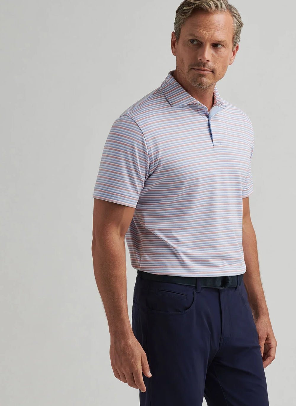 Peter Millar Cadence Performance Jersey Polo Blue Frost MS25XK11E