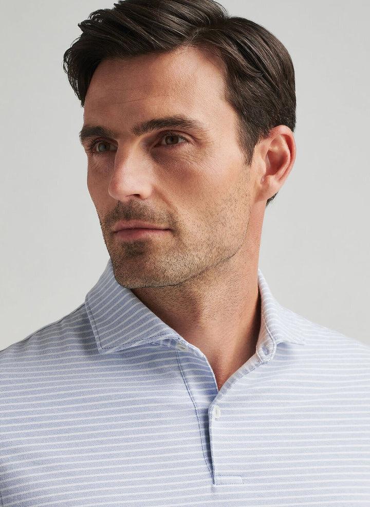 Peter Millar Albatross Cotton Blend Piqué Polo Angelite MS25XK56E