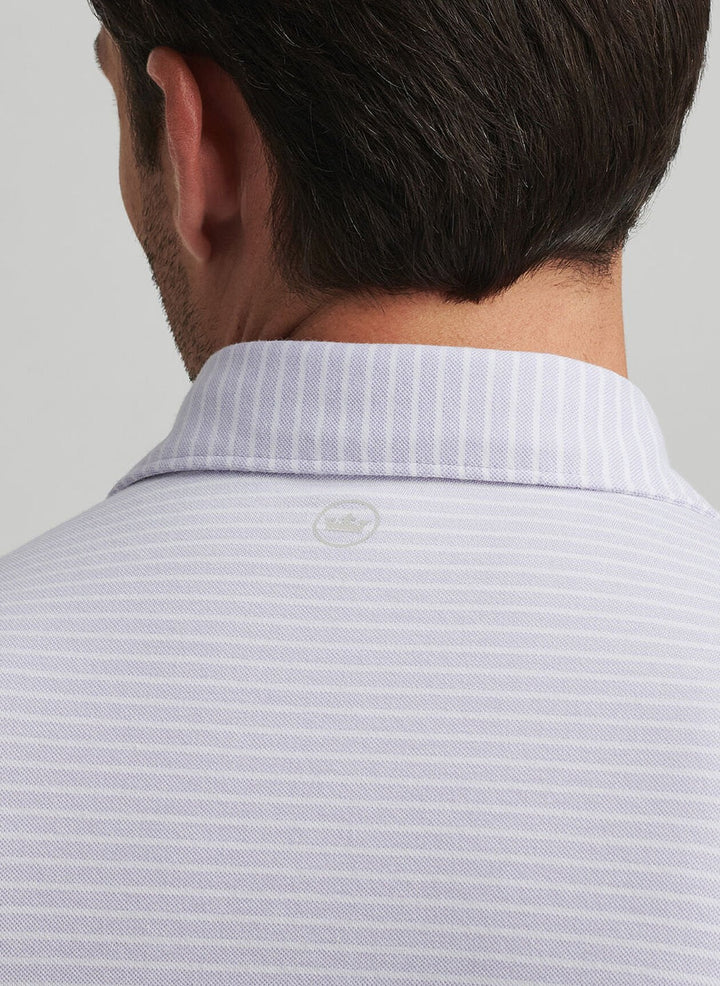 Peter Millar Albatross Cotton Blend Piqué Polo Lavender Moon MS25XK56E
