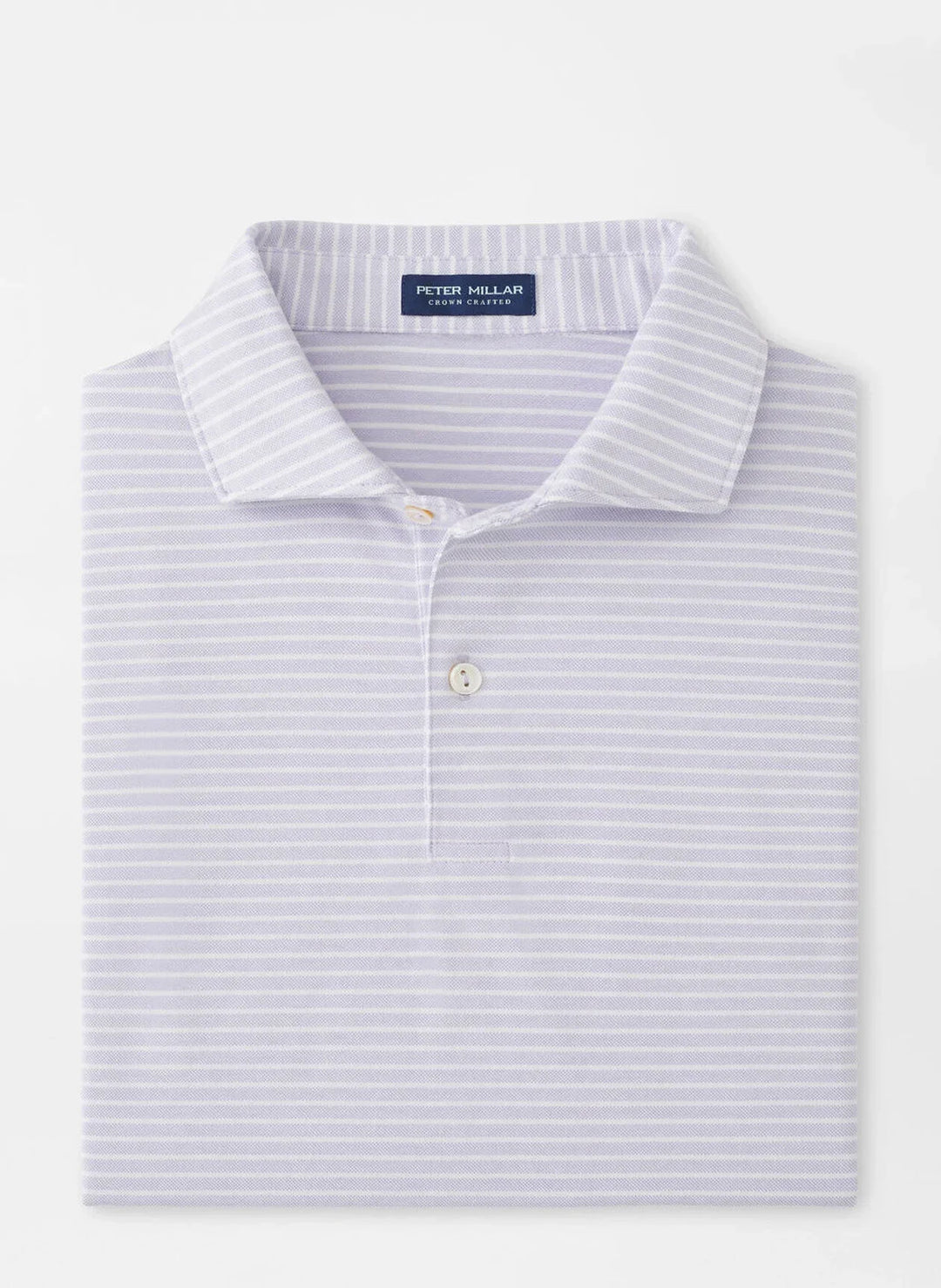Peter Millar Albatross Cotton Blend Piqué Polo Lavender Moon MS25XK56E