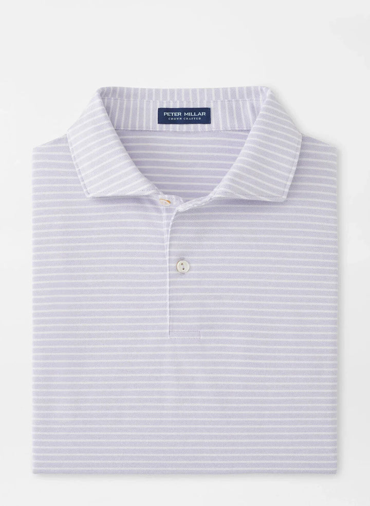 Peter Millar Albatross Cotton Blend Piqué Polo Lavender Moon MS25XK56E