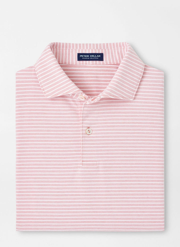 Peter Millar Albatross Cotton Blend Piqué Polo Pink Crepe MS25XK56E