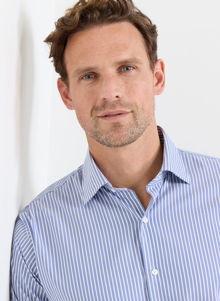 Peter Millar Langley Crown Lite Cotton-Stretch Sport Shirt