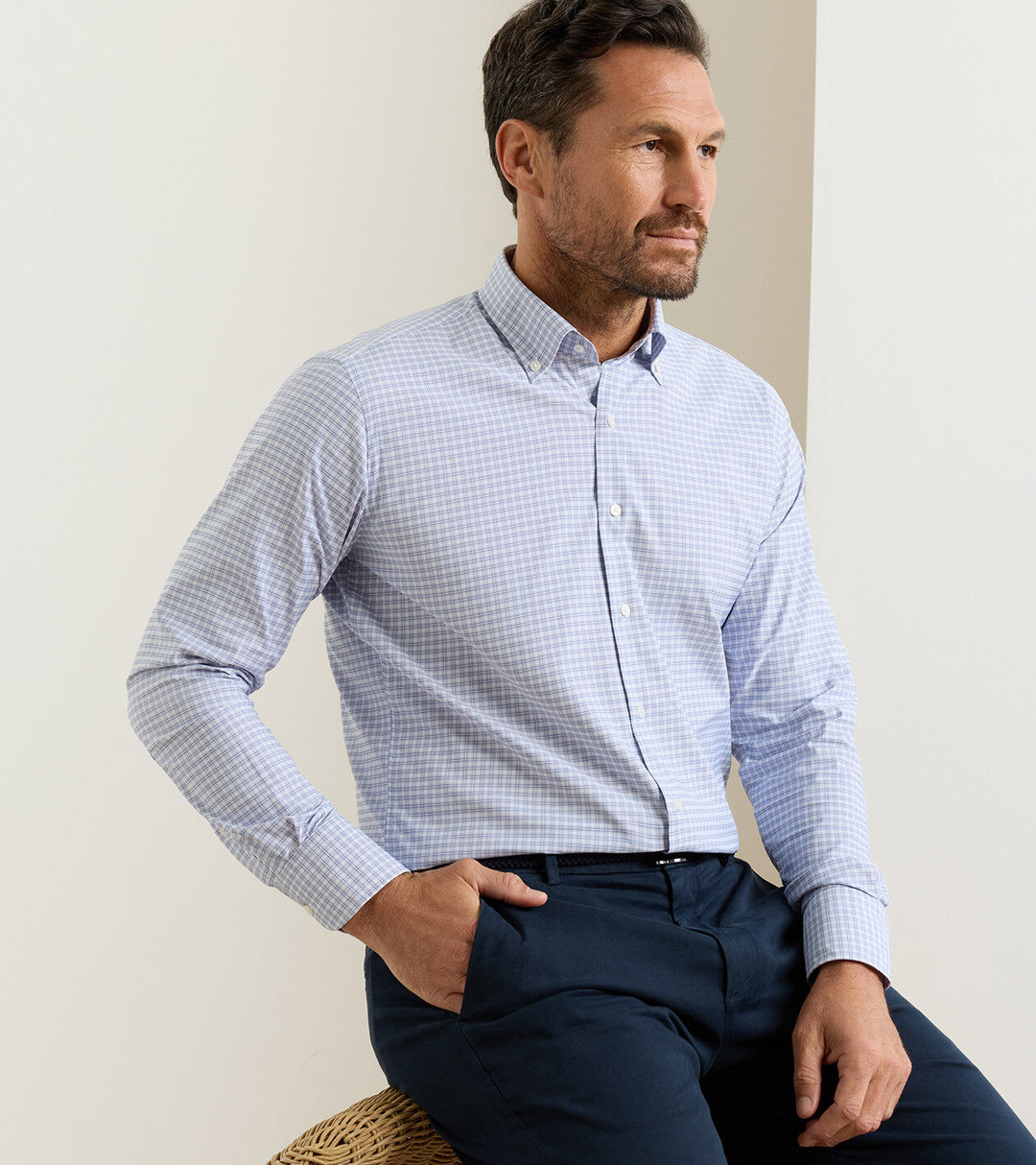 Peter Millar Phillip Performance Twill Sport Shirt