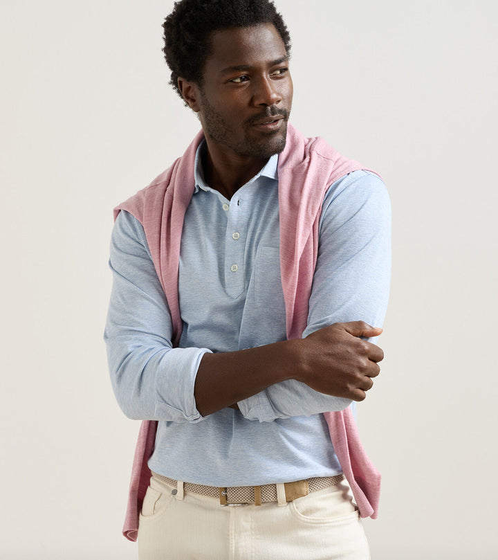 Peter Millar Landon Long-Sleeve Polo