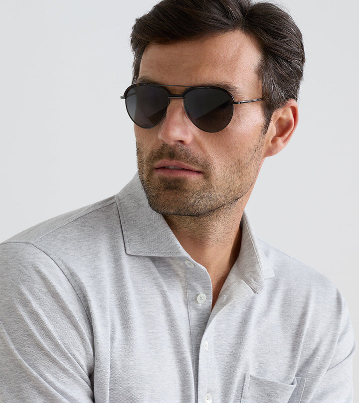 Peter Millar Landon Long-Sleeve Polo