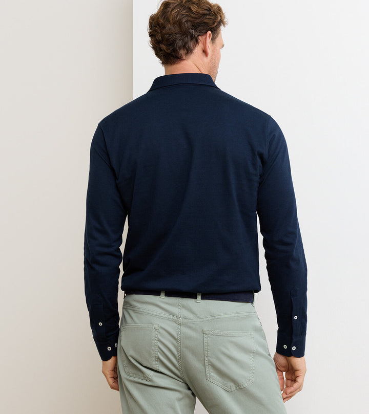 Peter Millar Landon Long-Sleeve Polo