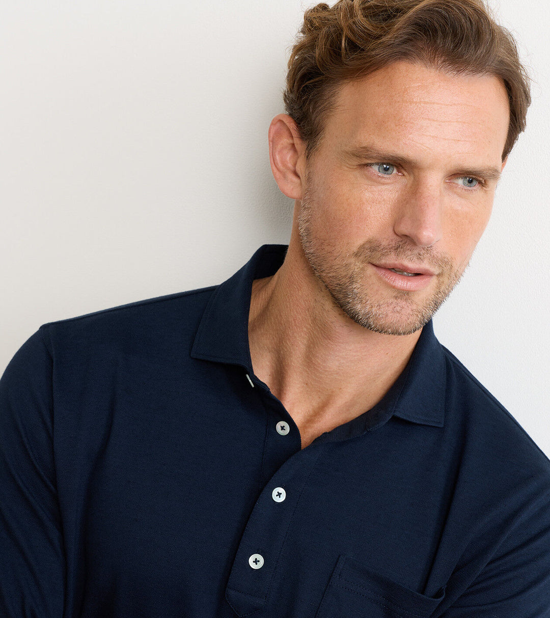 Peter Millar Landon Long-Sleeve Polo