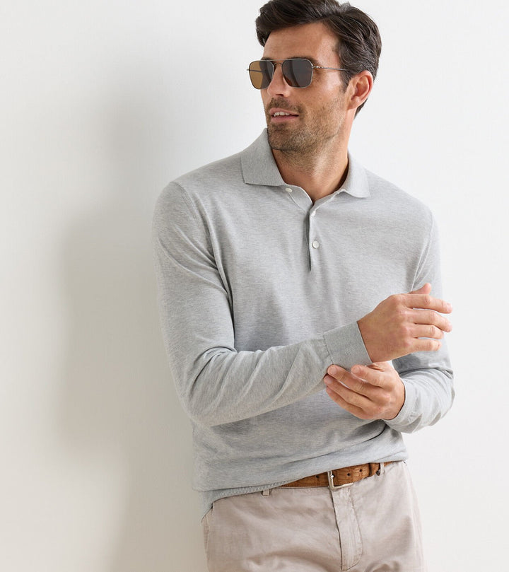 Peter Millar Mariner Sea Island Cotton Sweater Polo