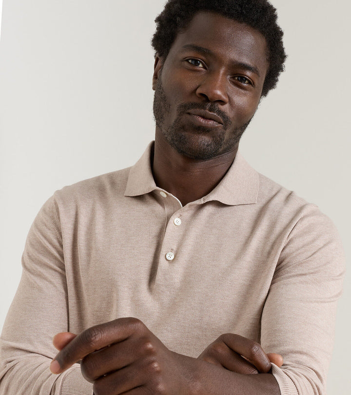 Peter Millar Mariner Sea Island Cotton Sweater Polo