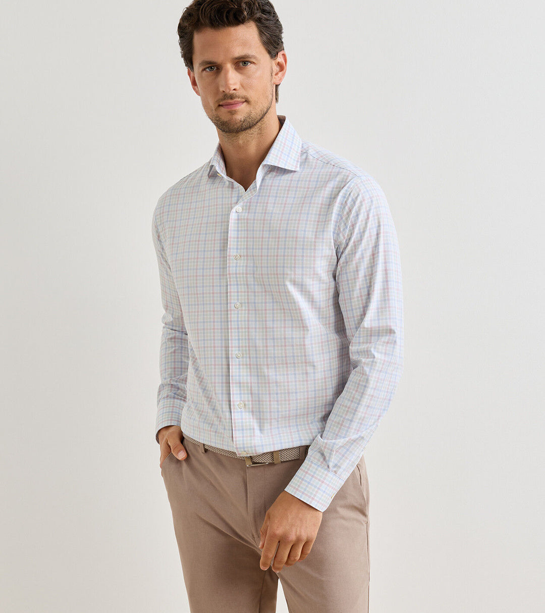 Peter Millar Basin Performance Poplin Sport Shirt