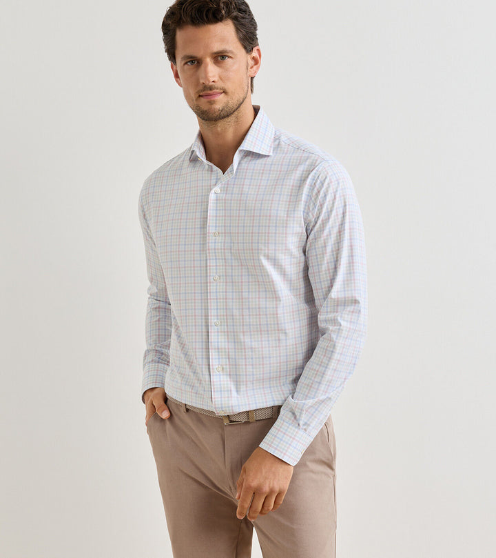 Peter Millar Basin Performance Poplin Sport Shirt
