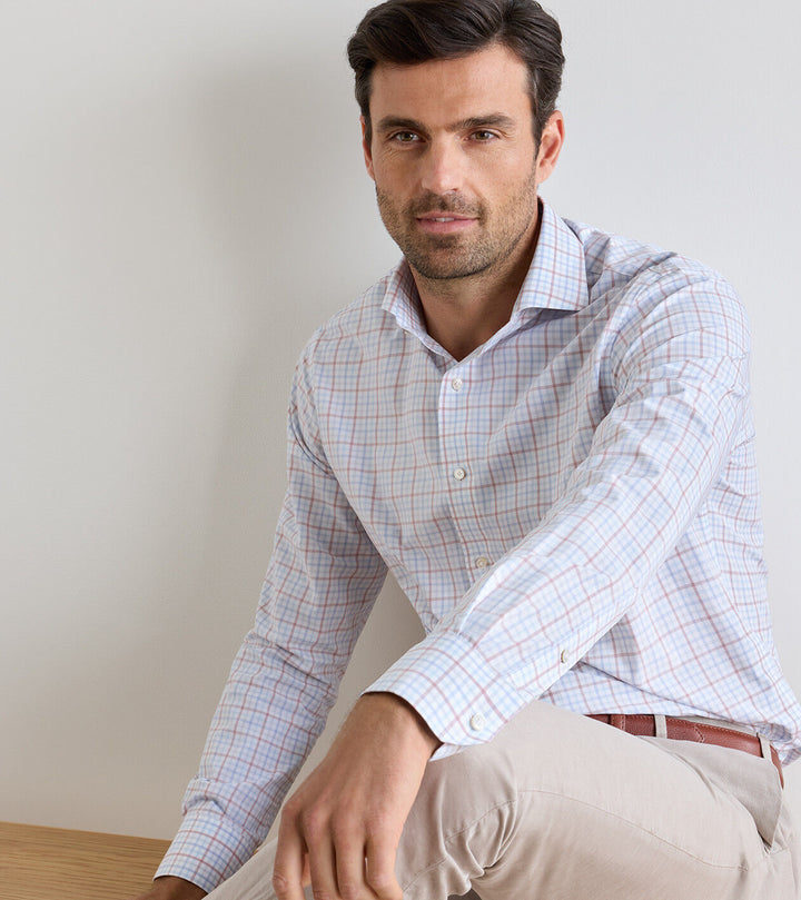 Peter Millar Main Performance Poplin Sport Shirt