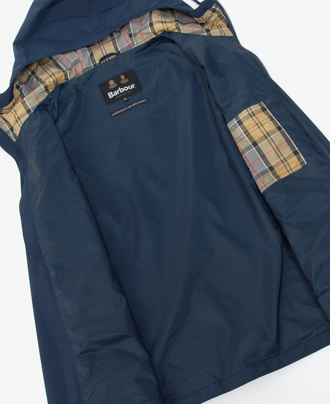 Barbour Barbour Hooded Domus Waterproof Jacket Navy MWB1003NY73