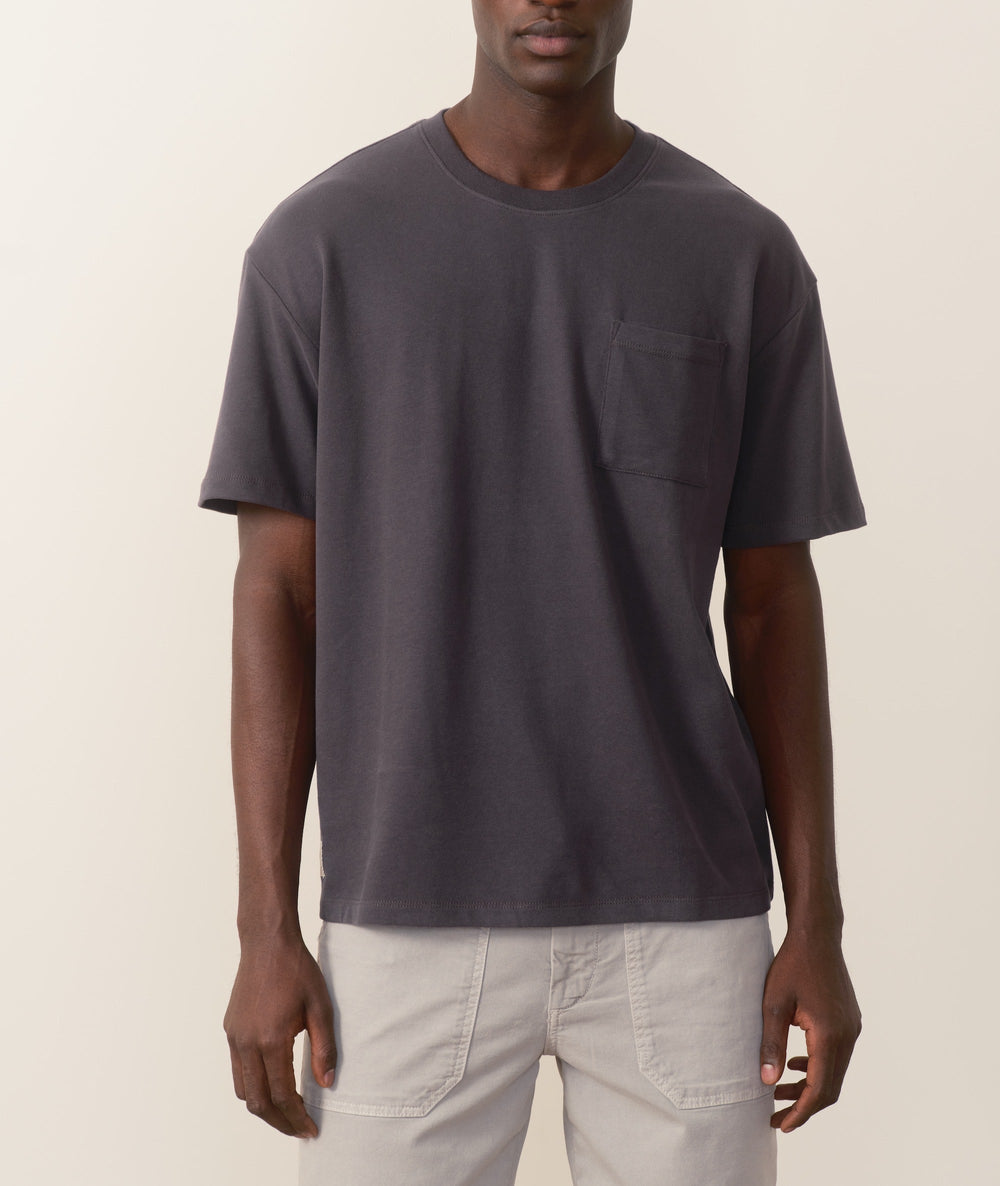 Marine Layer Relaxed Boxy Ten Year Tee Asphalt TYT