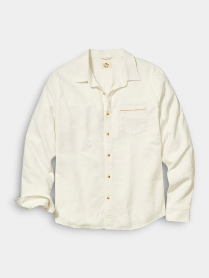 Marine Layer Classic Stretch Selvage Shirt | Natural