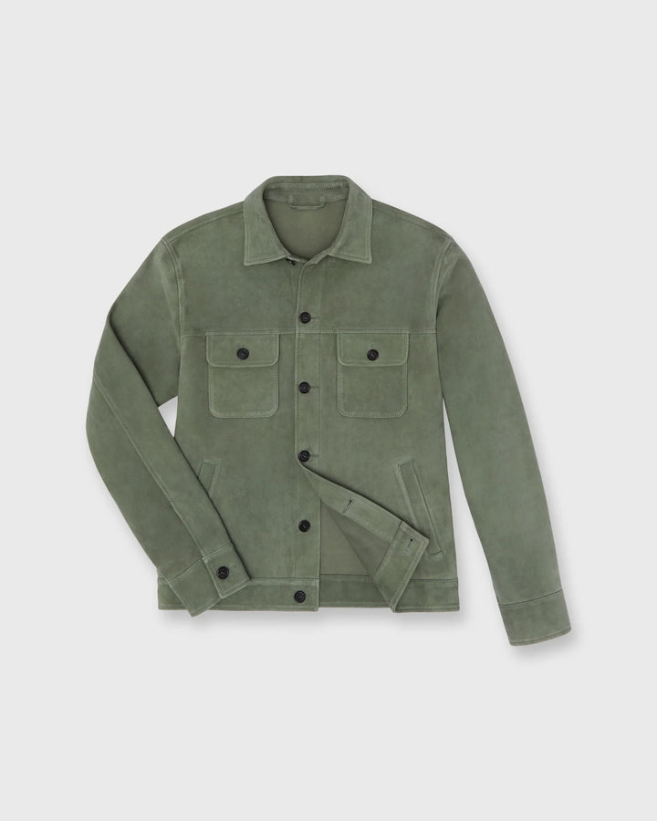 Sid Mashburn Suede Work Shirt