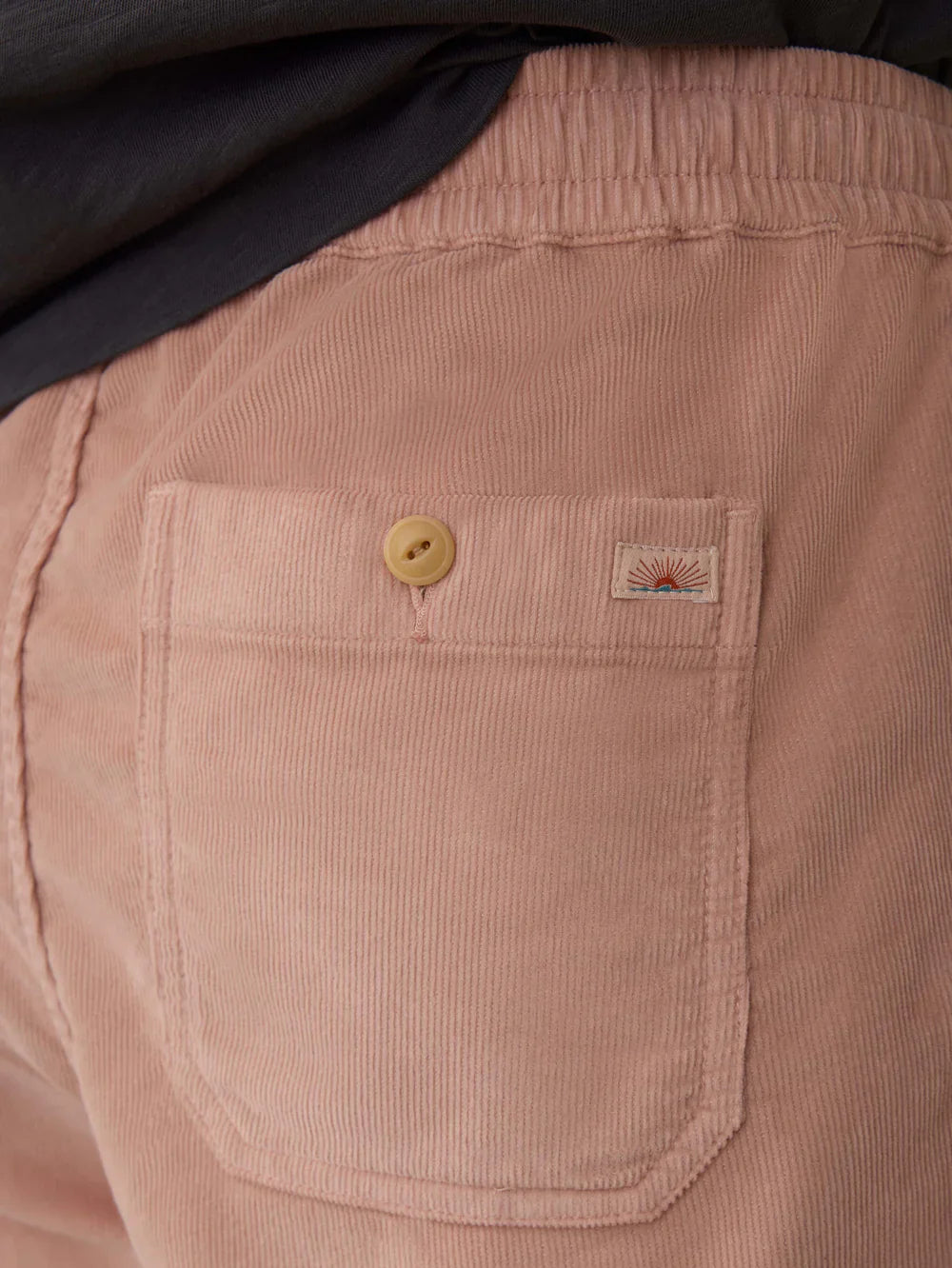 Faherty Corduroy Drawstring Utility Short Coral Dawn MBS2500