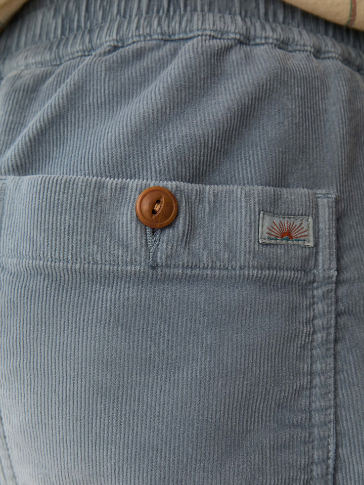 Faherty Corduroy Drawstring Utility Short Light Flint MBS2500