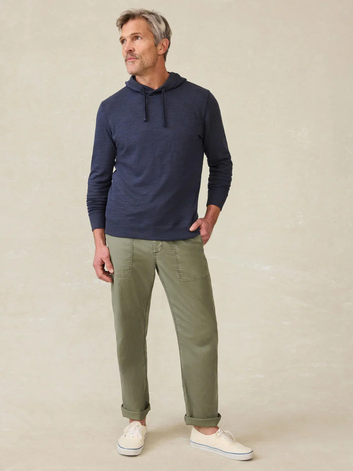 Faherty Sunwashed Slub Hoodie Blue Nights MKC0096