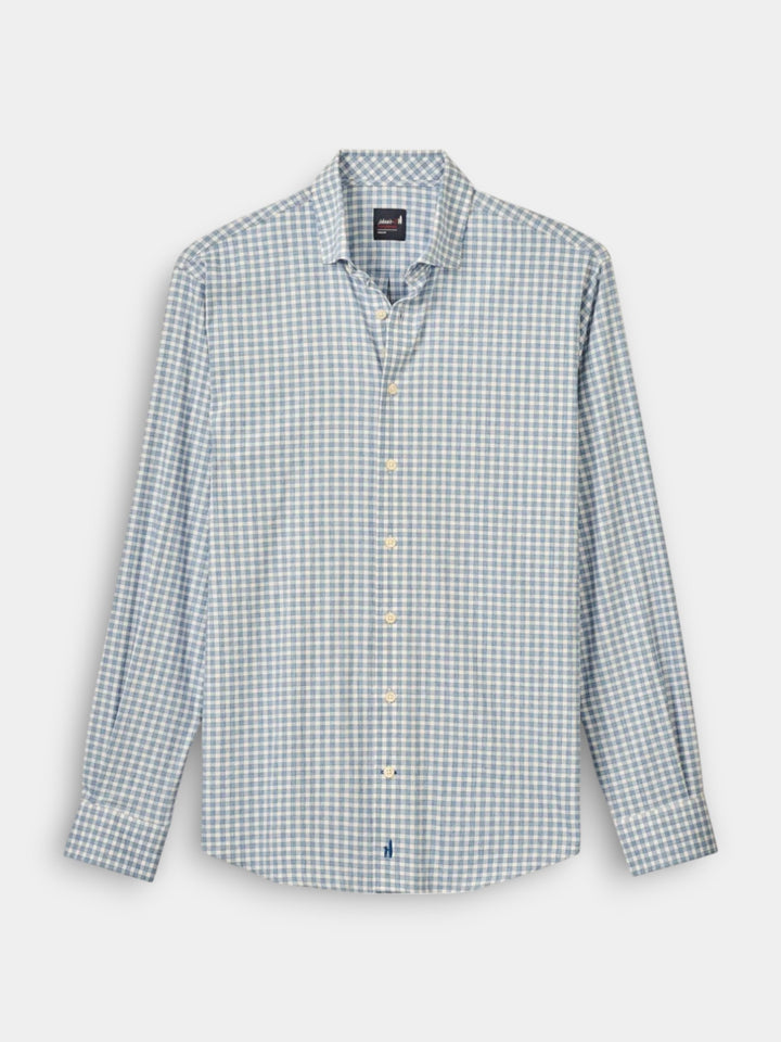 Johnnie-O Westwood Performance Button Up Shirt | Navy