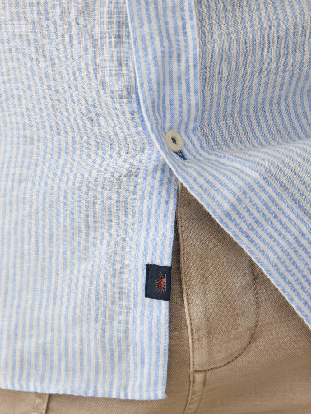 Faherty Laguna Linen Shirt | Summer Classic Stripe