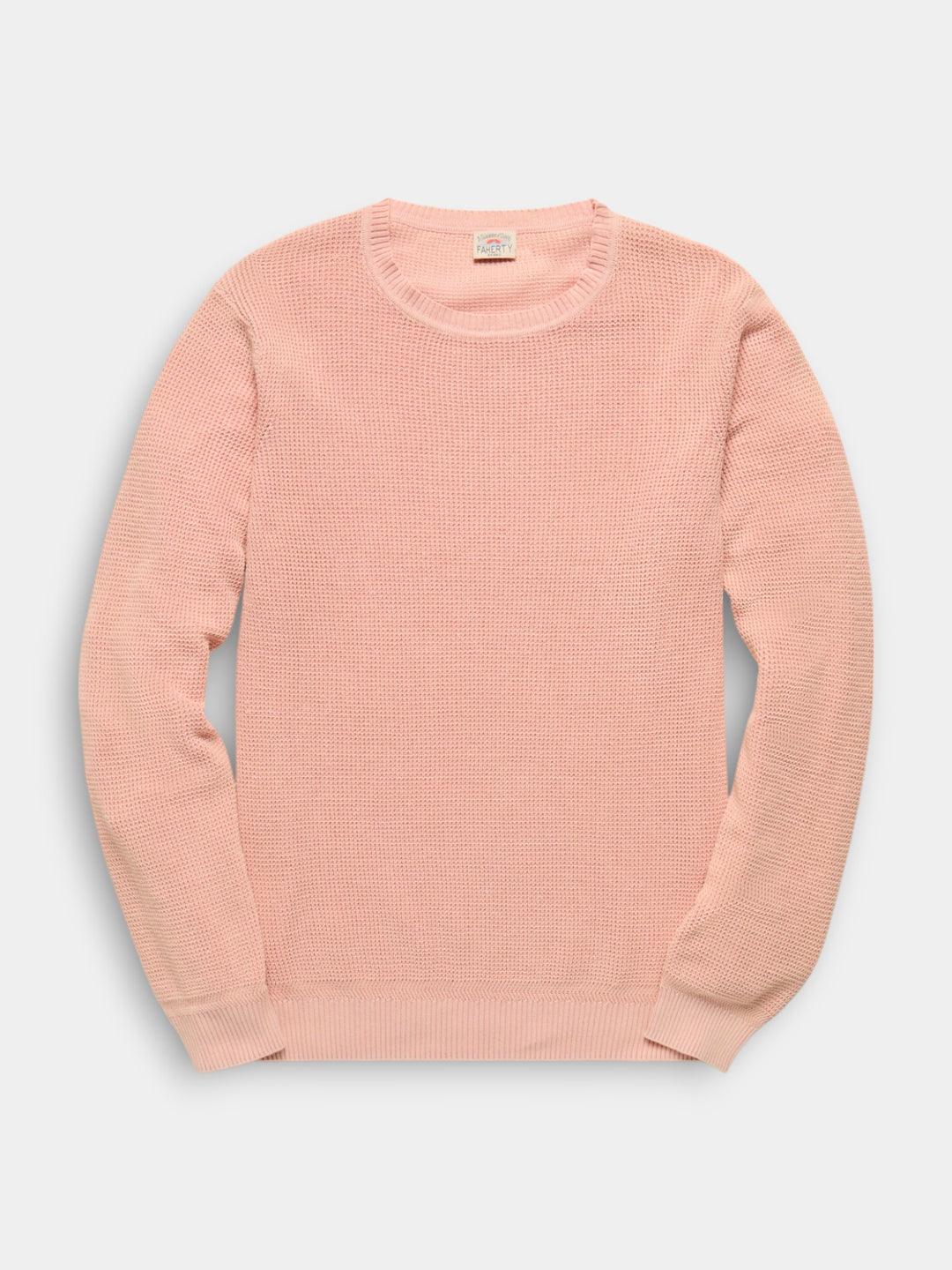 Faherty Sunwashed Crewneck Sweater | Coral Dawn