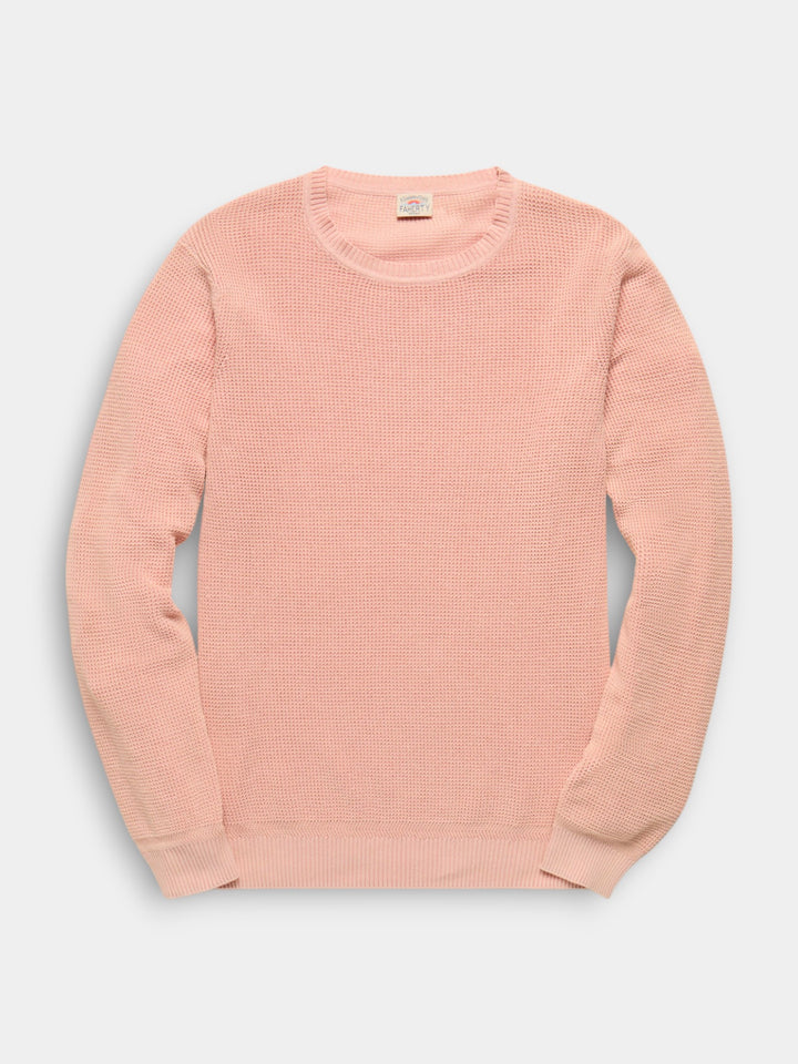 Faherty Sunwashed Crewneck Sweater | Coral Dawn