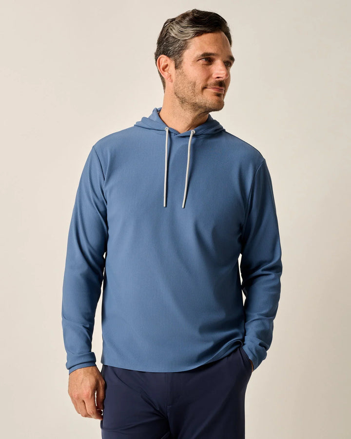 Johnnie-O Hoppin Performance Drawstring Hoodie Lake JMHD100070