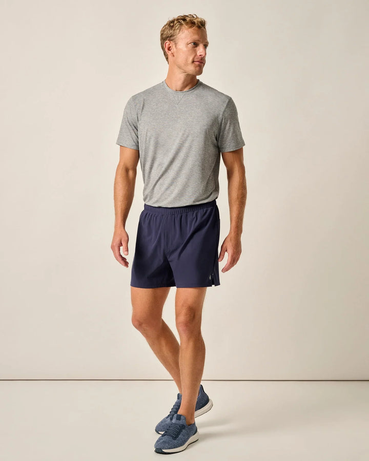 Johnnie-O Strides Lightweight Workout Shorts Navy JMSH100040