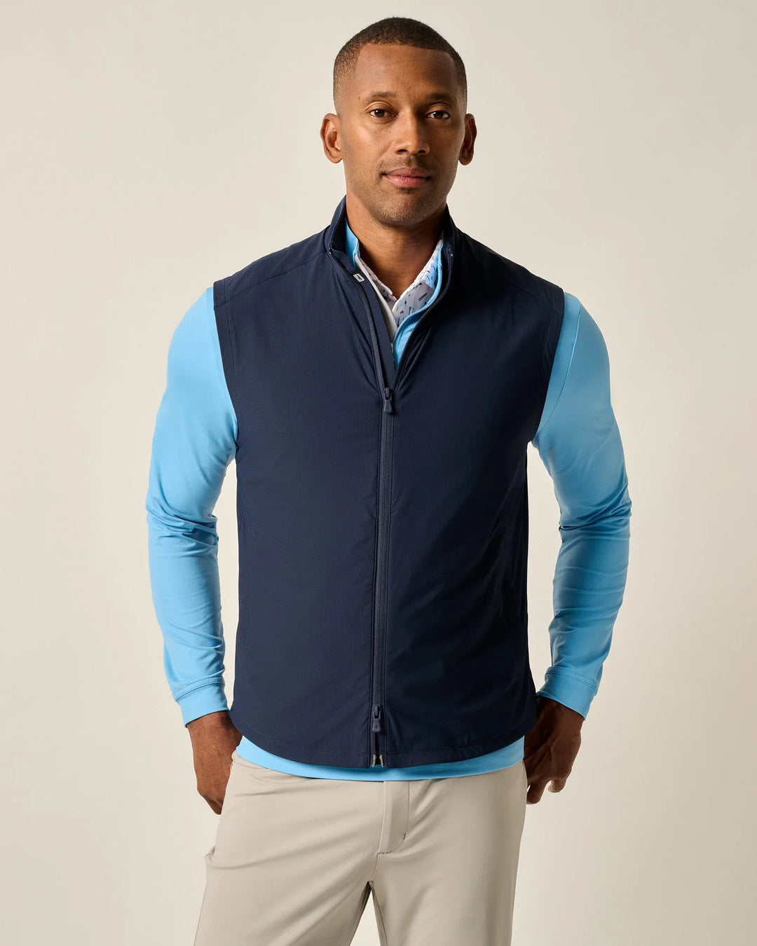 Johnnie-O Zimmer Featherweight Performance Vest Navy JMVT100190